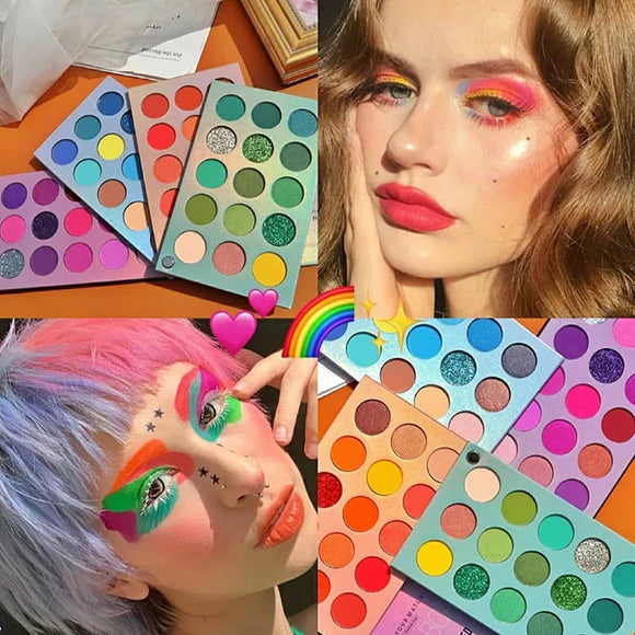 🎨 BEAUTY GLAZED COLOR BOARD: The 60-Shade Professional Eyeshadow Palette 🌟