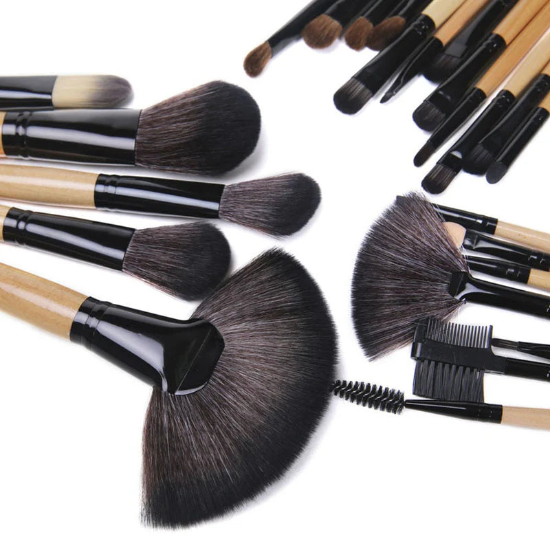 24 Pcs Pro Makeup Brush Set with Pouch