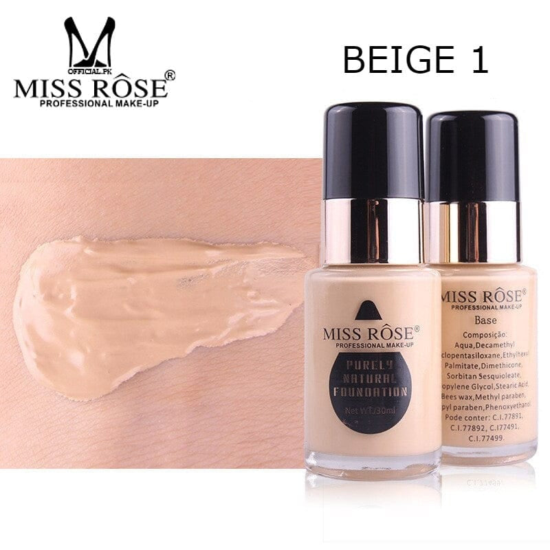 MISS ROSE Purely Natural Liquid Foundation