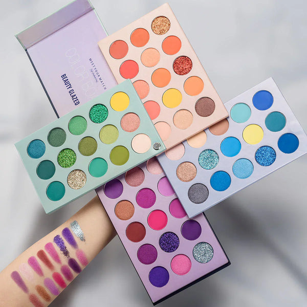 Beauty Glazed Color Board: 60 High-Pigment Shades